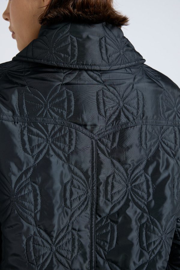 Jackets & Coats Damson Madder Women | aubrey quilted coat- black bows None - Image 2