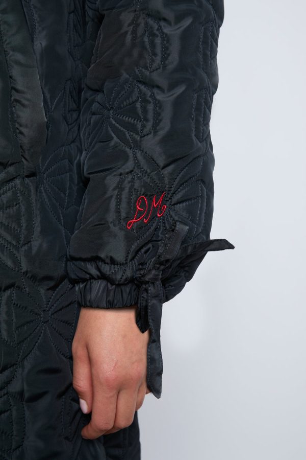 Jackets & Coats Damson Madder Women | aubrey quilted coat- black bows None - Image 9