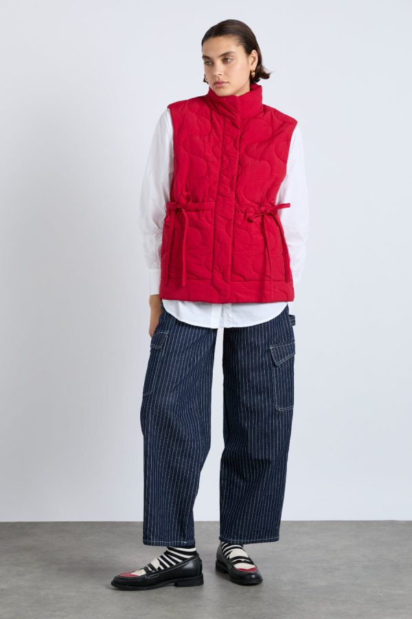 Damson Madder Jackets & Coats | Women | celeste gilet - chilli red None