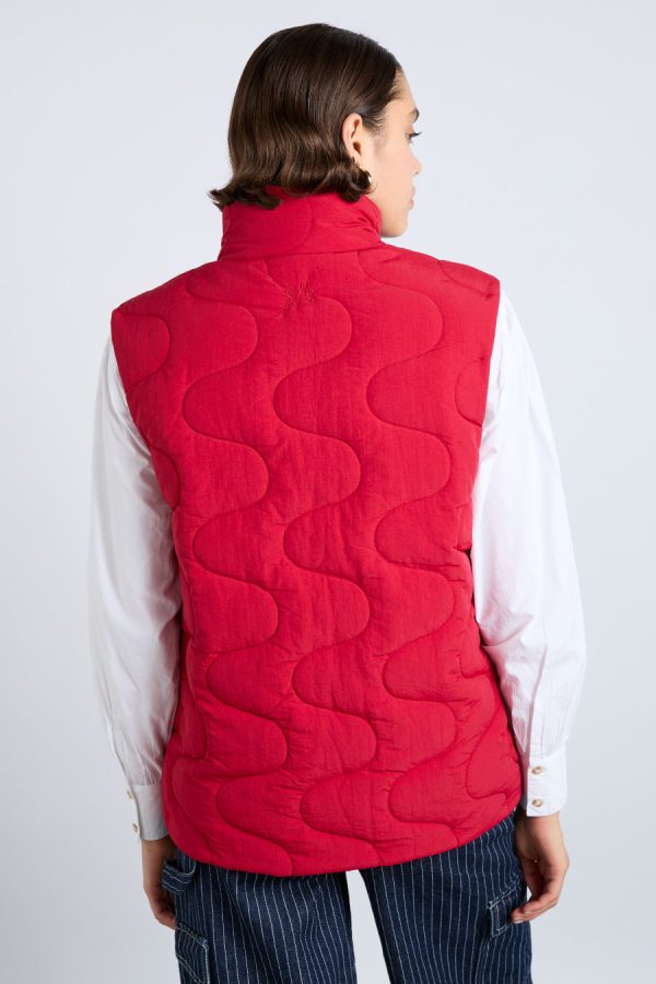 Damson Madder Jackets & Coats | Women | celeste gilet - chilli red None - Image 2