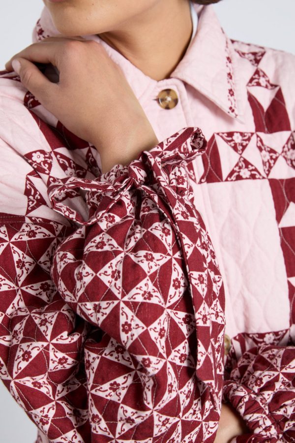 Jackets & Coats | dahlia quilted coat - patchwork None | Damson Madder Women - Image 5