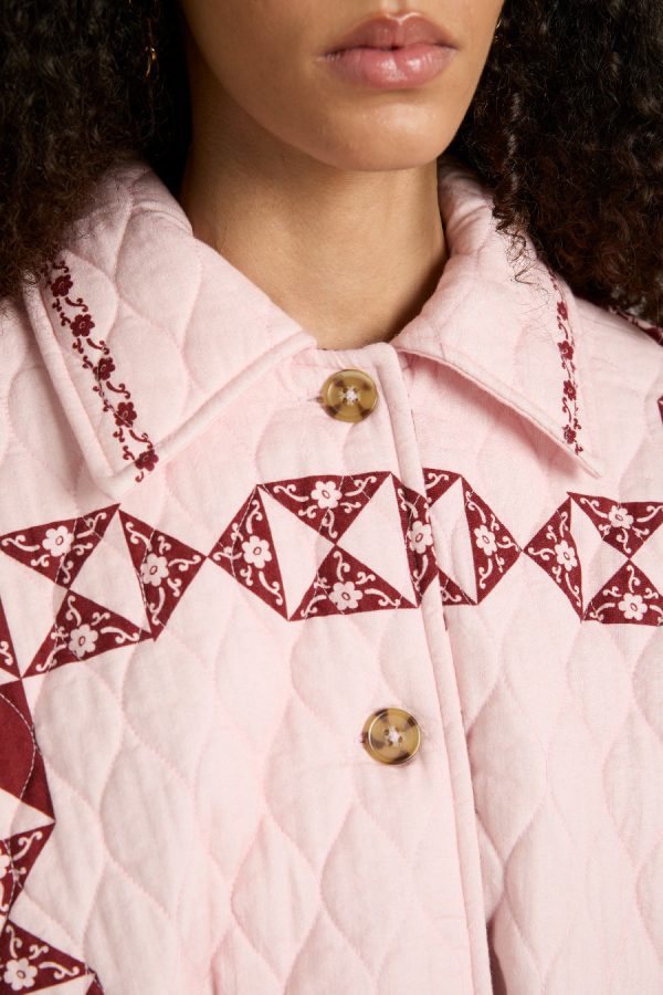 Jackets & Coats | dahlia quilted coat - patchwork None | Damson Madder Women - Image 7