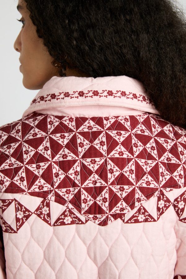 Jackets & Coats | dahlia quilted coat - patchwork None | Damson Madder Women - Image 4