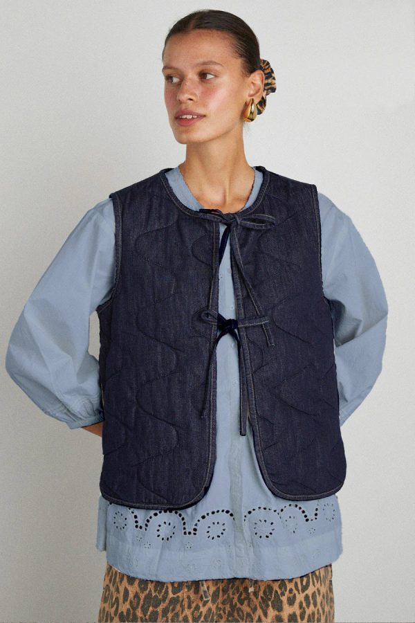 Jackets & Coats | tilly gilet - indigo organic denim None | Damson Madder Women