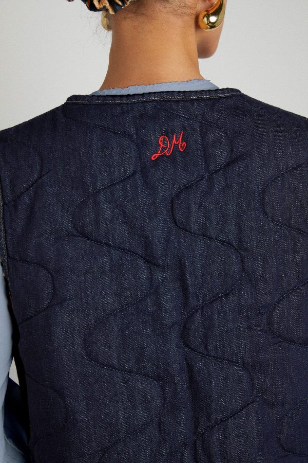 Jackets & Coats | tilly gilet - indigo organic denim None | Damson Madder Women - Image 2