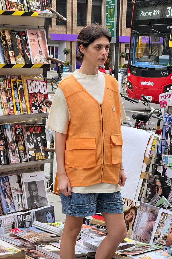 orange fisherman gilet None Women | Jackets & Coats Damson Madder - Image 3
