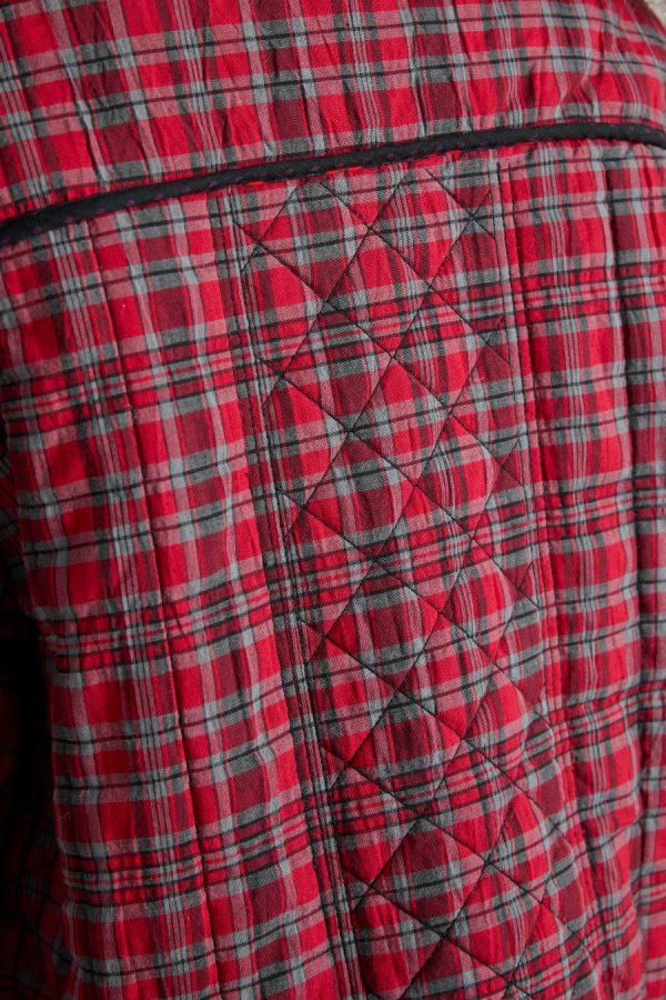 Women Jackets & Coats | Damson Madder macy quilted jacket - red check None - Image 3