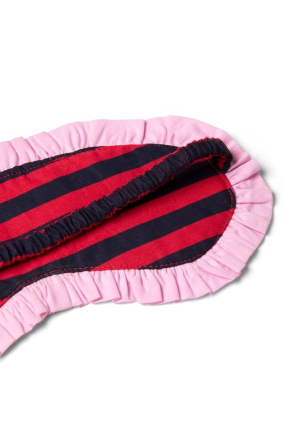 Nightwear Women | damson pj eye mask - red/navy stripe None Damson Madder - Image 5
