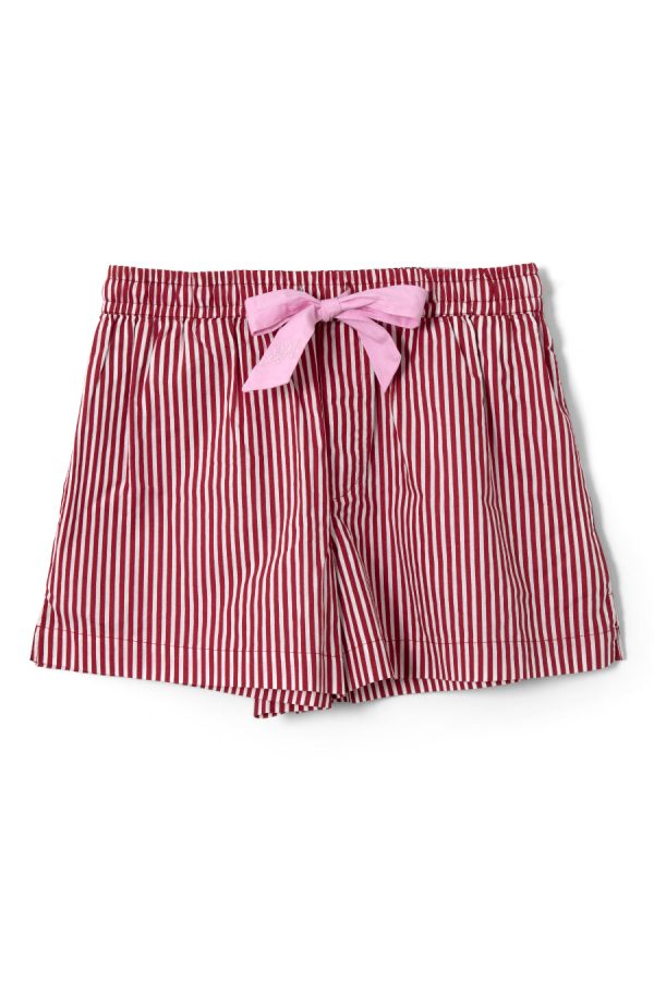 Nightwear Damson Madder | Women krissy pj boxer - red stripe None - Image 4