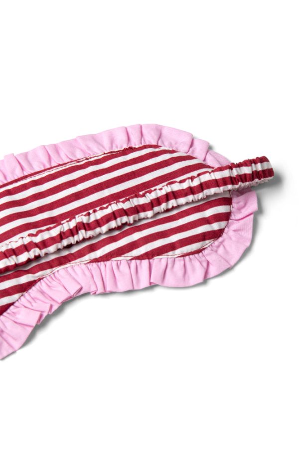 Women Nightwear | Damson Madder damson pj eye mask - red stripe None - Image 2