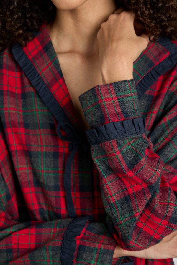 antonella pj set- red tartan None | Nightwear Damson Madder Women - Image 5