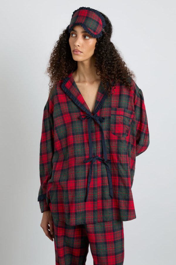 antonella pj set- red tartan None | Nightwear Damson Madder Women - Image 8