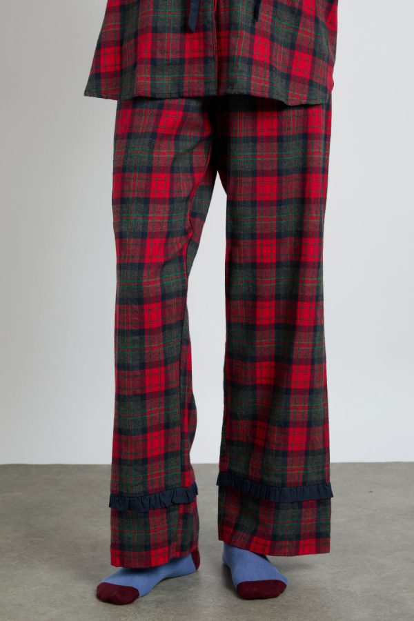 antonella pj set- red tartan None | Nightwear Damson Madder Women - Image 7