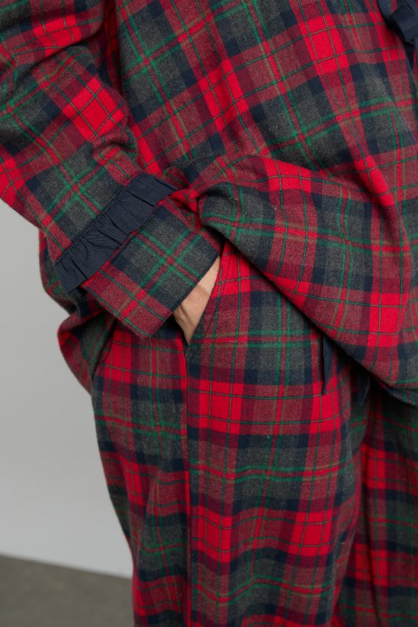 antonella pj set- red tartan None | Nightwear Damson Madder Women - Image 3