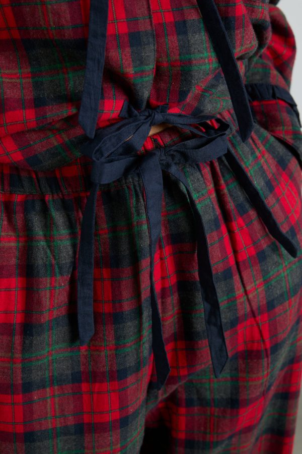 antonella pj set- red tartan None | Nightwear Damson Madder Women - Image 6