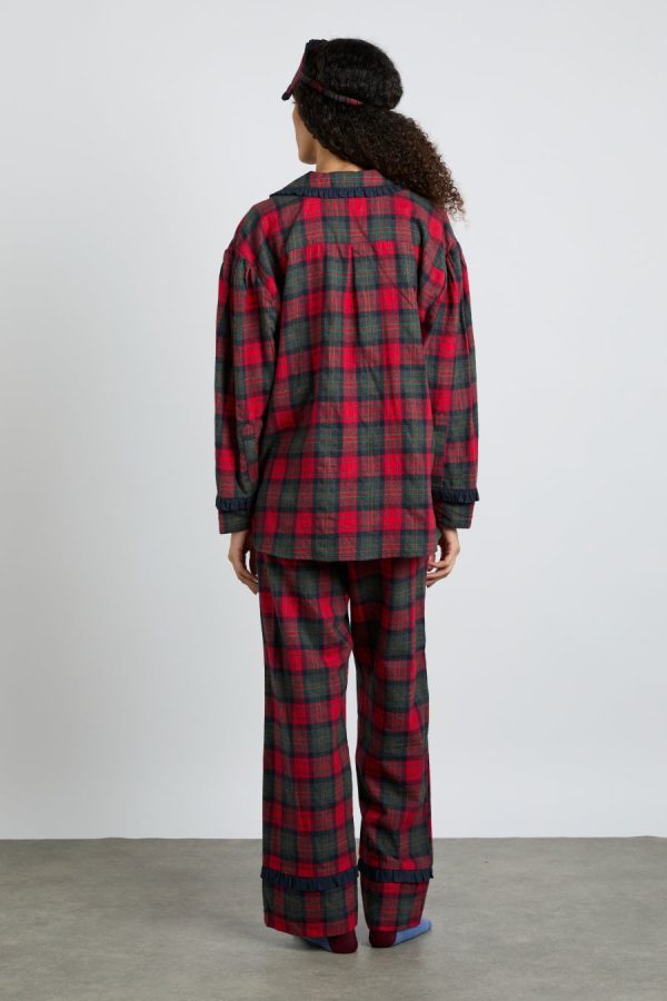 antonella pj set- red tartan None | Nightwear Damson Madder Women - Image 4