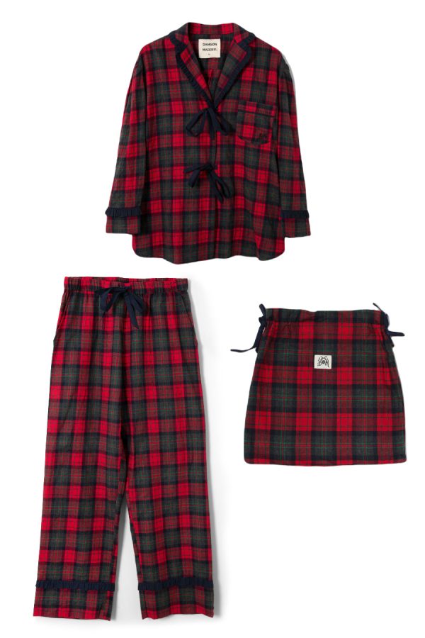 antonella pj set- red tartan None | Nightwear Damson Madder Women - Image 2
