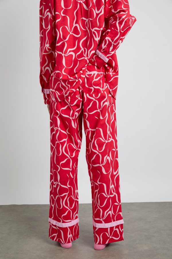 Women Nightwear | Damson Madder antonia pj set- red bows None - Image 2
