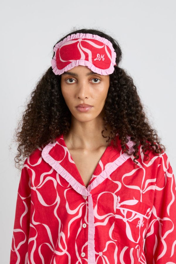 Nightwear | damson pj eye mask - red bows None | Damson Madder Women - Image 4