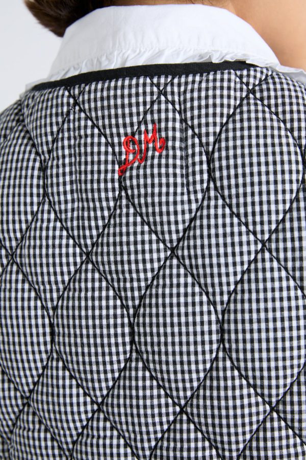 Damson Madder Co-ords | Women | arte reversible gilet - black gingham None - Image 3