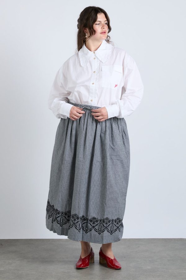 Women Co-ords | Damson Madder keeley midi skirt - black gingham None - Image 4