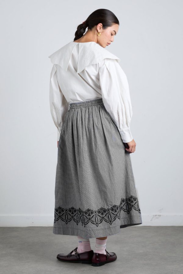 Women Co-ords | Damson Madder keeley midi skirt - black gingham None - Image 5