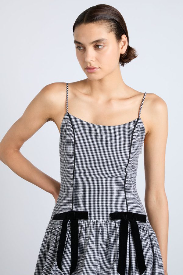 persephone midi dress - black gingham None | Co-ords Damson Madder Women - Image 3