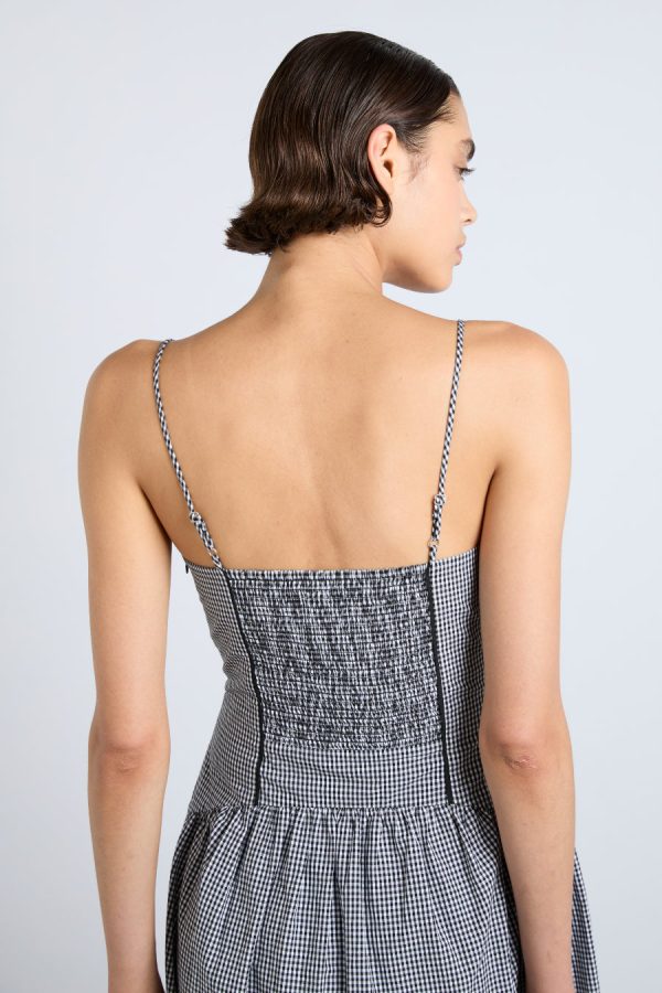 persephone midi dress - black gingham None | Co-ords Damson Madder Women - Image 5