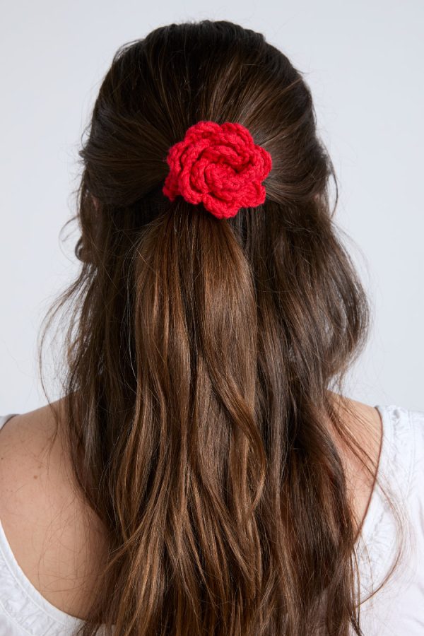 2 pack crochet flower hair bobbles None Women | Hair Accessories Damson Madder