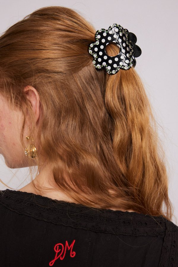 Hair Accessories Damson Madder | Women recycled daisy spot hair clip None