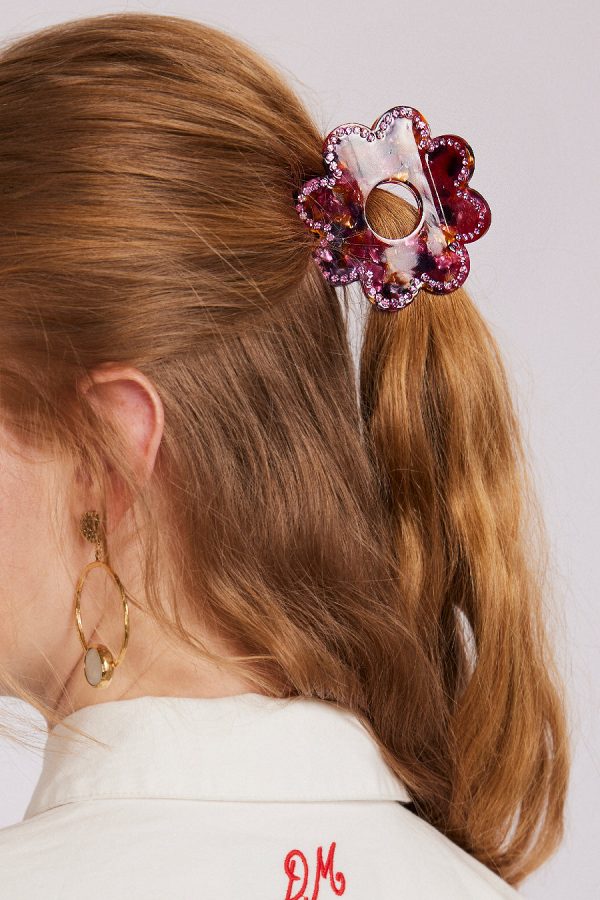 Hair Accessories Women | recycled daisy tort hair clip None Damson Madder