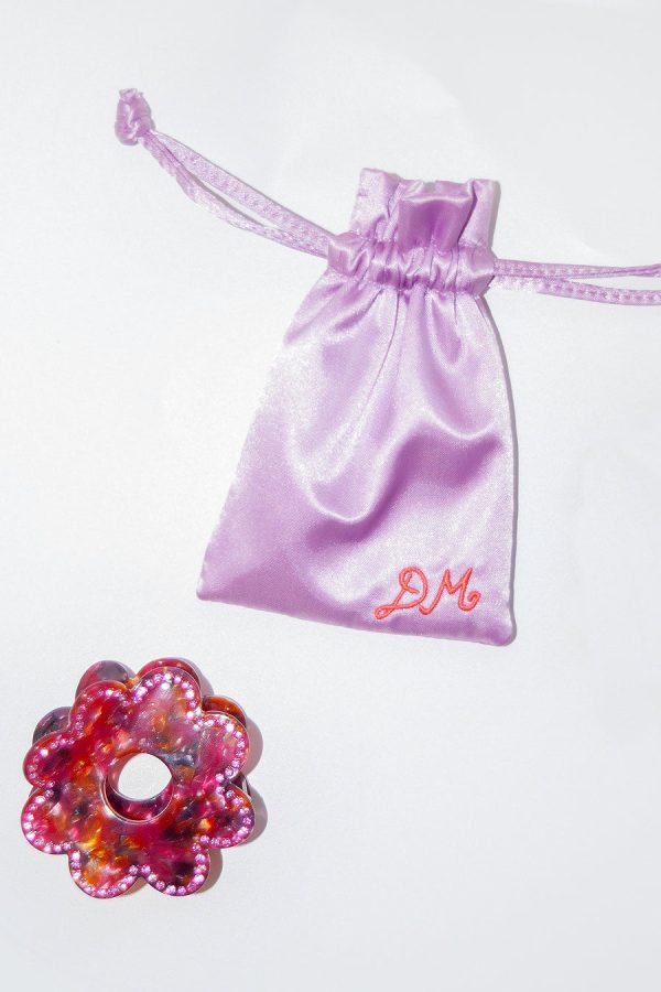 Hair Accessories Women | recycled daisy tort hair clip None Damson Madder - Image 2