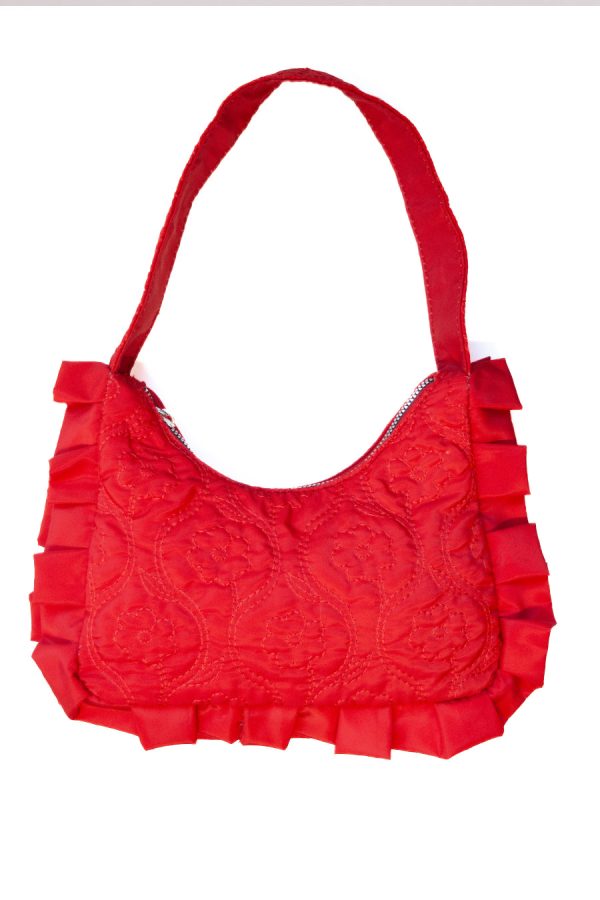 Bags | Women Damson Madder 90"s frill shoulder bag - red None - Image 2