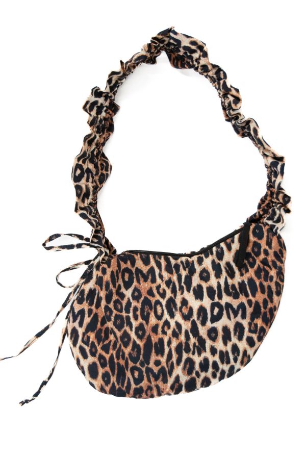 ruched kidney bag in leopard print None Women | Bags Damson Madder