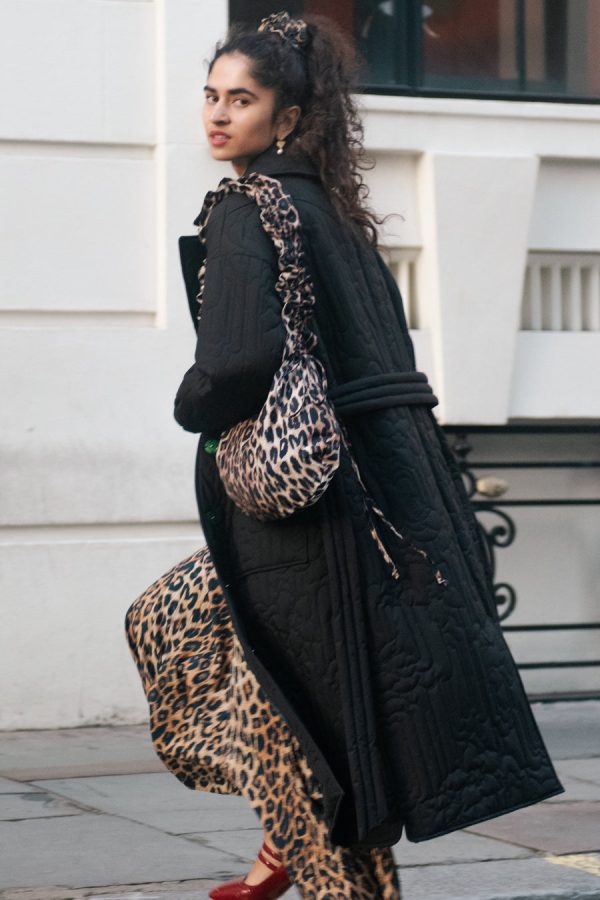ruched kidney bag in leopard print None Women | Bags Damson Madder - Image 3