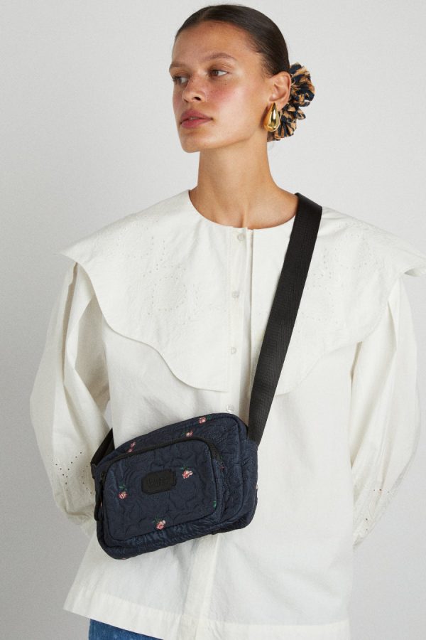 Bags Women | quilted rose cross body camera bag None Damson Madder - Image 2