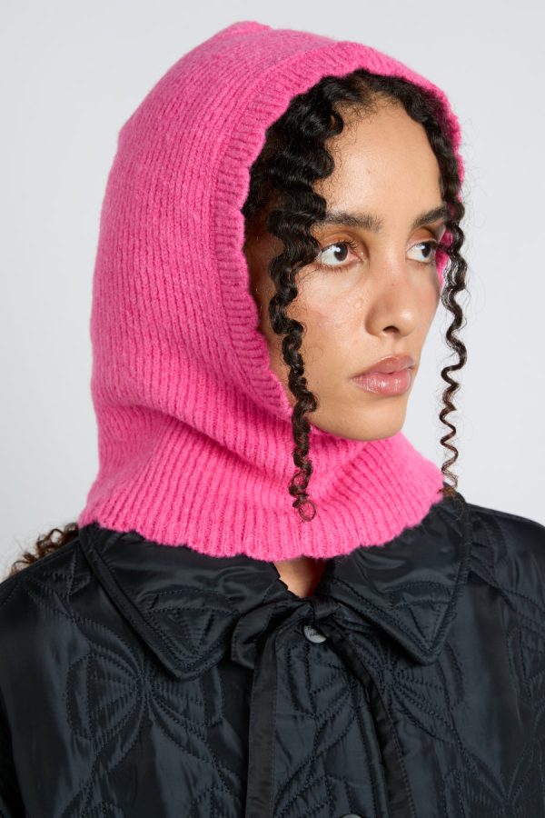Women Hats | Damson Madder scalloped edge hood in pink None
