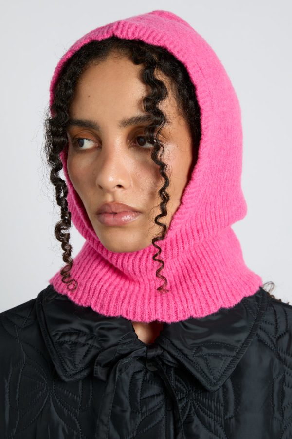 Women Hats | Damson Madder scalloped edge hood in pink None - Image 4