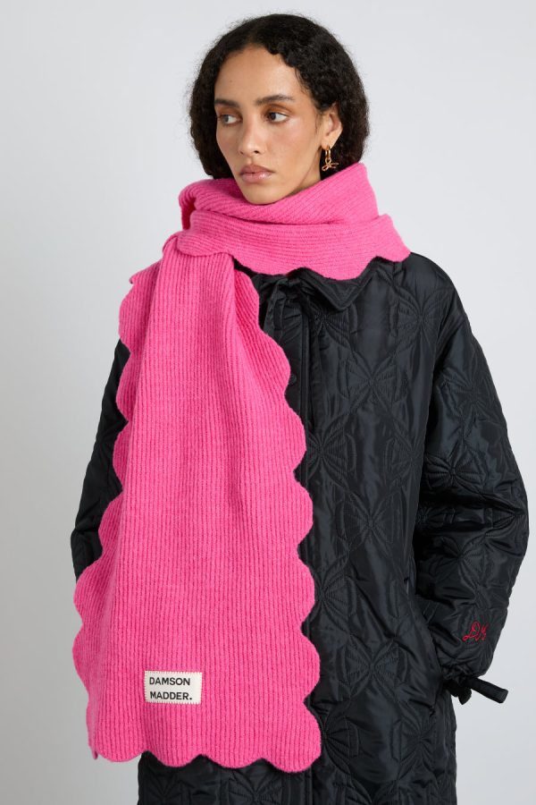 Scarves Women | scallop scarf None Damson Madder