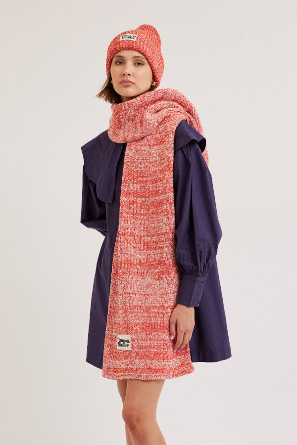 Damson Madder Scarves | Women | flecked yarn scarf - red None