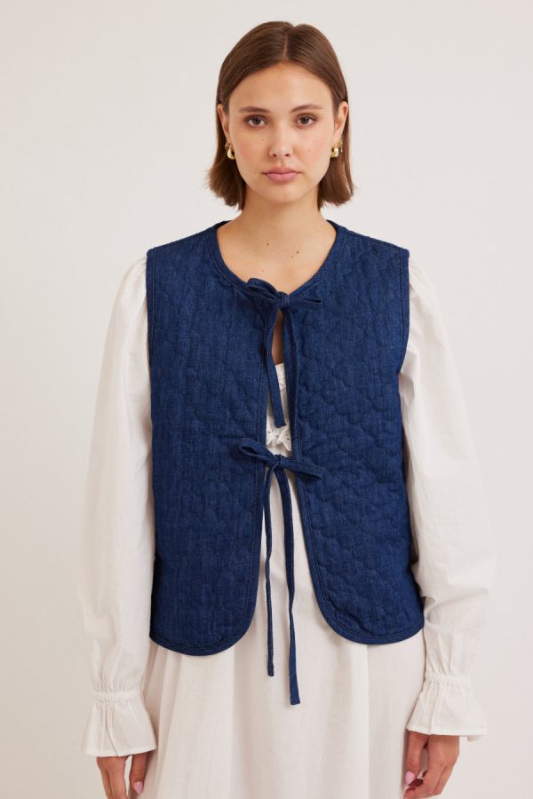 Gilets | tilly gilet - denim None | Damson Madder Women