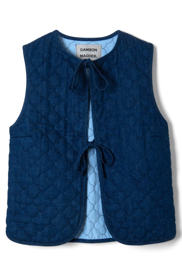 Gilets | tilly gilet - denim None | Damson Madder Women - Image 6