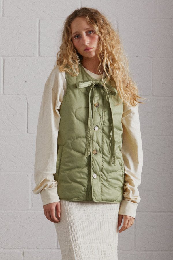 Damson Madder maxxy gilet liner - green None | Women Gilets