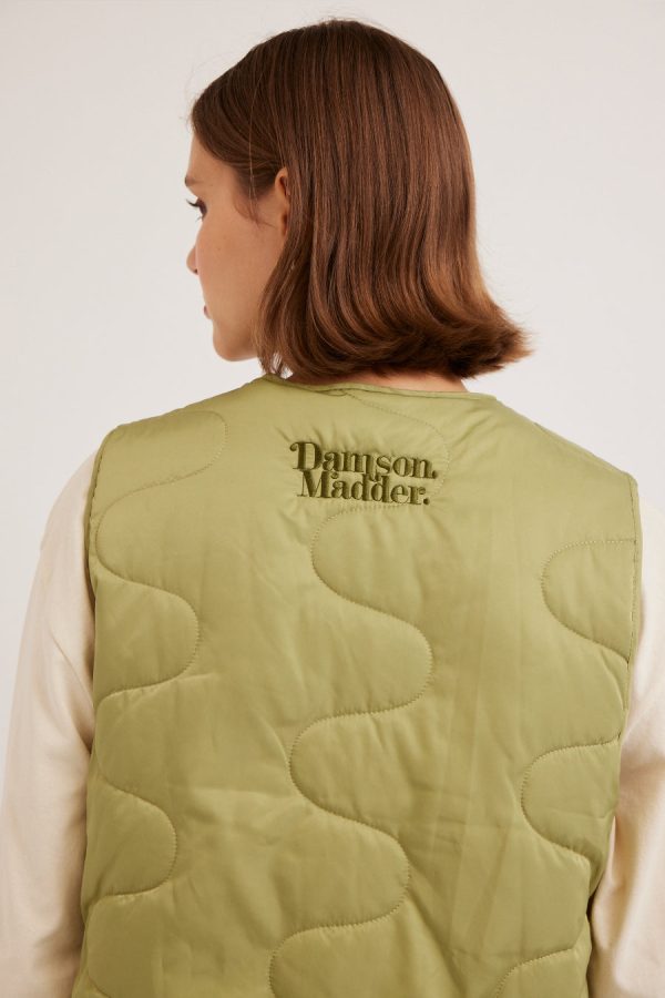 Damson Madder maxxy gilet liner - green None | Women Gilets - Image 5