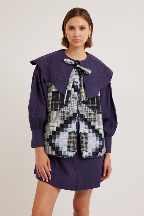 maxxy gilet liner - quilt patchwork None | Gilets Damson Madder Women