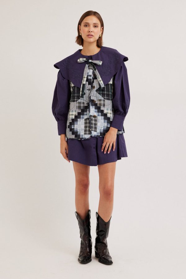 maxxy gilet liner - quilt patchwork None | Gilets Damson Madder Women - Image 7