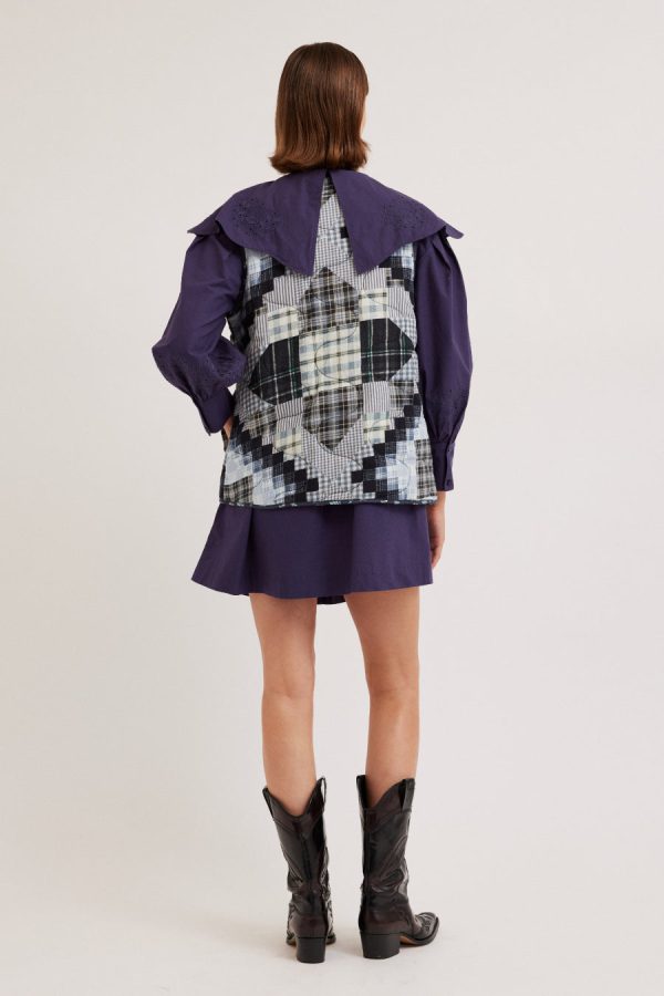 maxxy gilet liner - quilt patchwork None | Gilets Damson Madder Women - Image 2