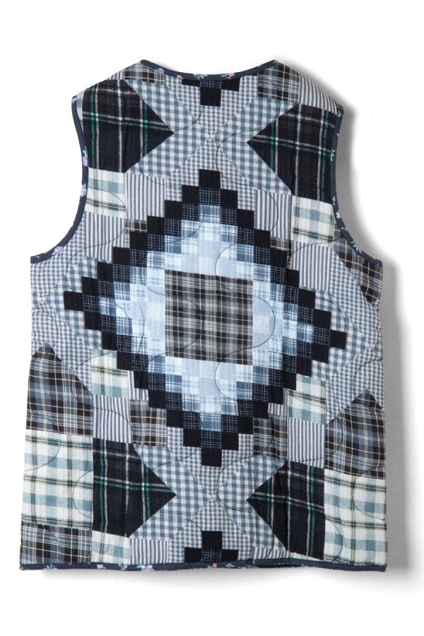 maxxy gilet liner - quilt patchwork None | Gilets Damson Madder Women - Image 4