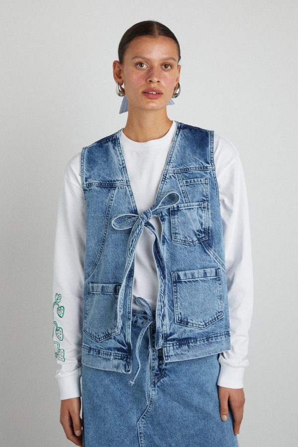 Gilets | dilly gilet - denim None | Damson Madder Women