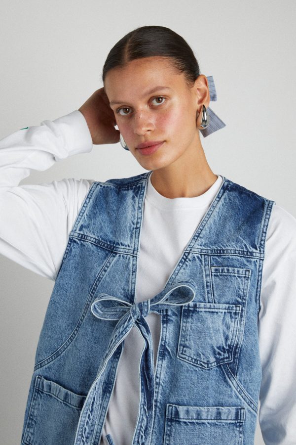 Gilets | dilly gilet - denim None | Damson Madder Women - Image 4